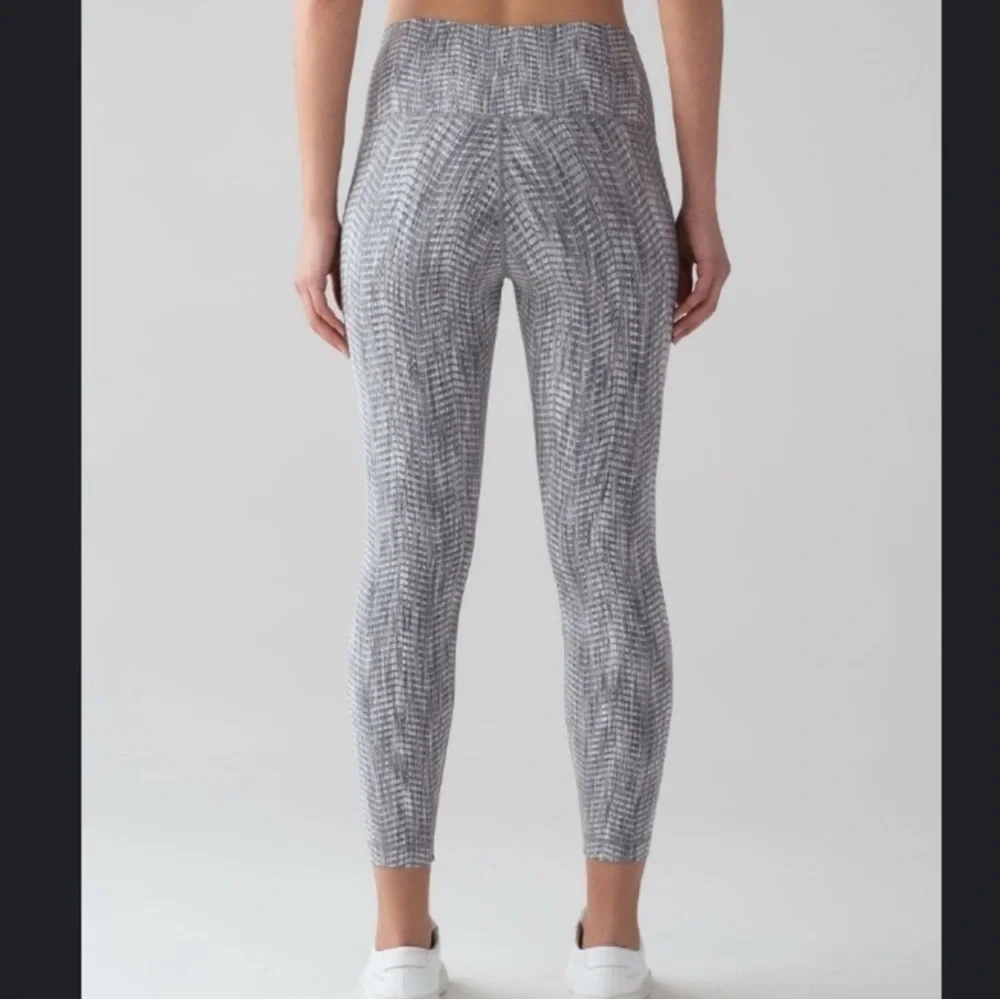 Lululemon Wunder Under Hi-Rise 7/8 Tight *25" Luon Arrow Battleship Silver - Picture 4 of 14